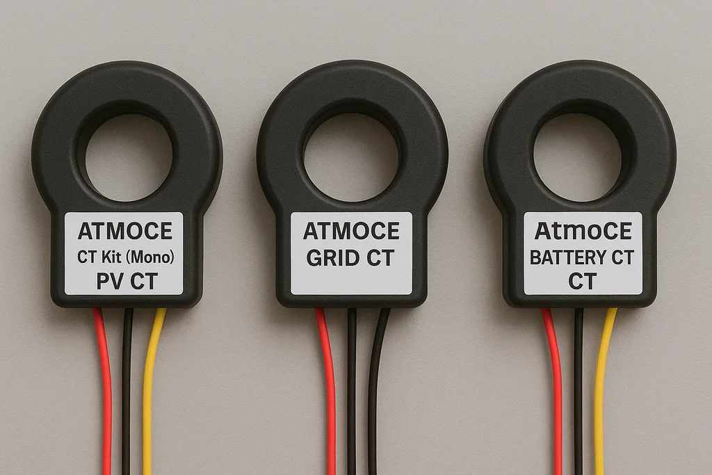 Atmoce Kit CT (1-Fase) - PV CT, red CT, batería CT 1 Atmoce Kit CT (1-Fase) - PV CT, red CT, batería CT